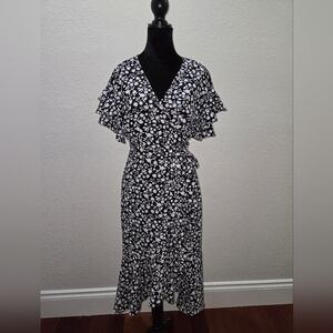 MAX STUDIO Wraparound midi dress